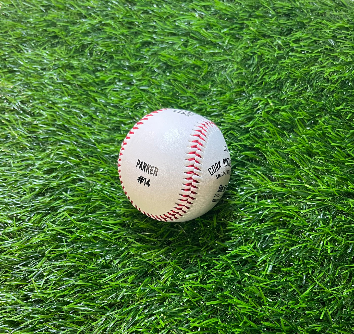 Customized Baseball with Black Text