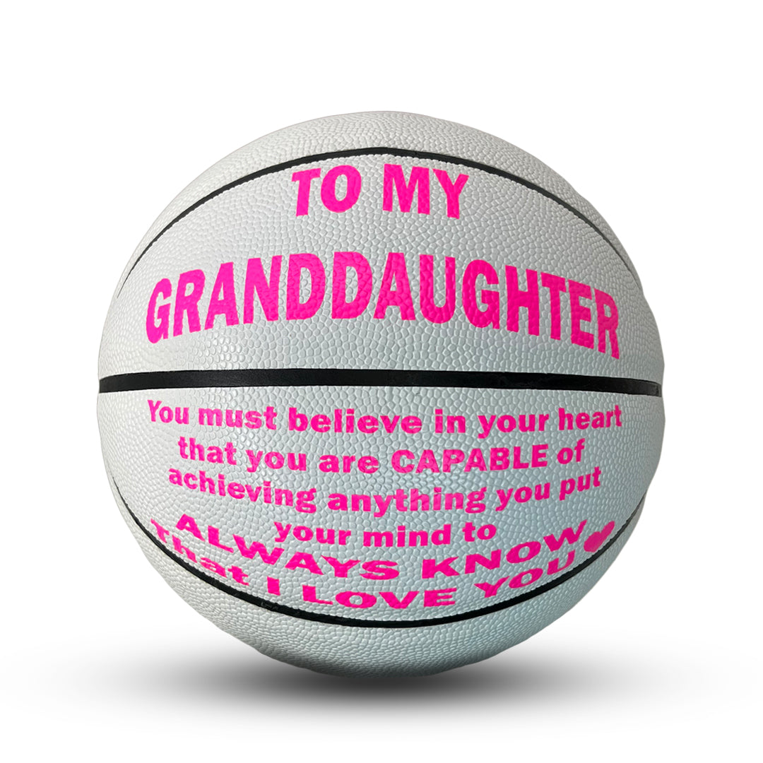 Custom Granddaughter Basketball Gift