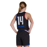 Custom Loose Fit Stretch Woven Jersey Womens, Girls Team Basketball Jerseys