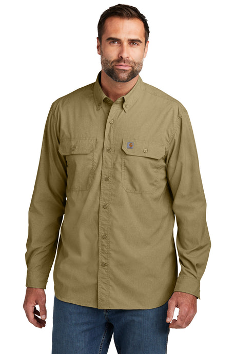 Carhartt Men's Force   Solid Long Sleeve Shirt CT105291