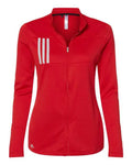 adidas Women's 3-Stripes Double Knit Full-Zip-1