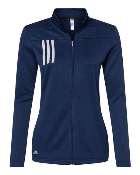 adidas Women's 3-Stripes Double Knit Full-Zip-1