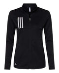 adidas Women's 3-Stripes Double Knit Full-Zip-1