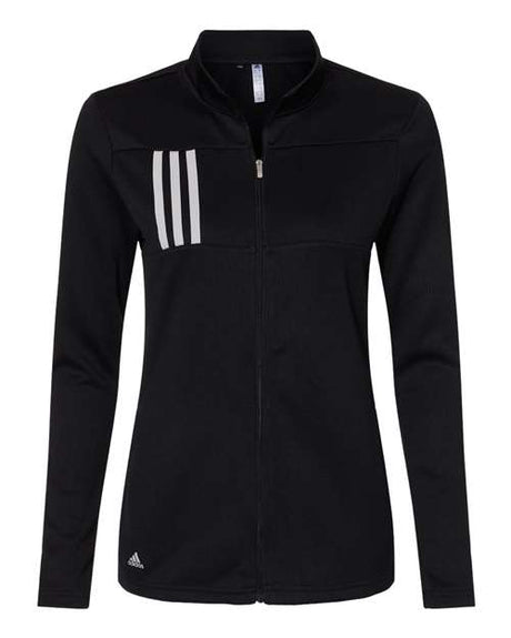 adidas Women's 3-Stripes Double Knit Full-Zip-1
