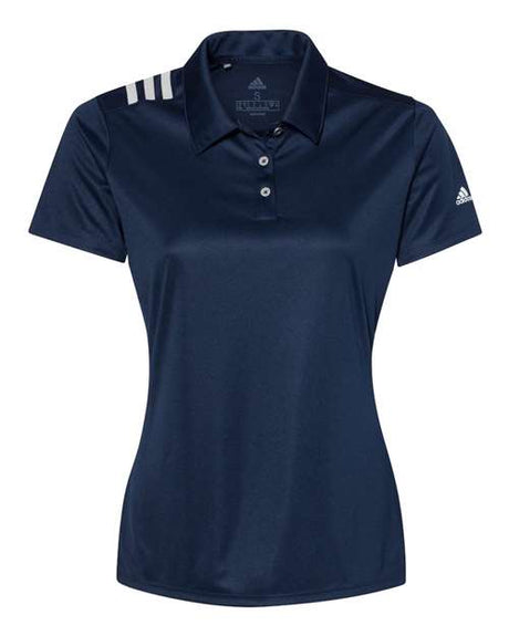 adidas Women's 3-Stripes Shoulder Polo-1