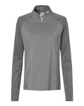 adidas Women's Stripe Block Quarter-Zip Pullover-1