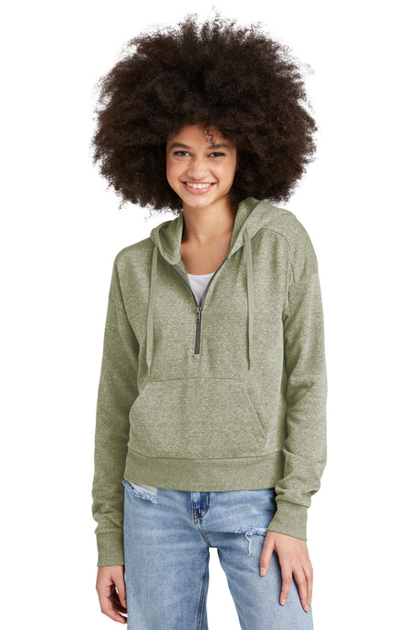 District Women's   Perfect Tri   Fleece 1/2-Zip Pullover DT1311
