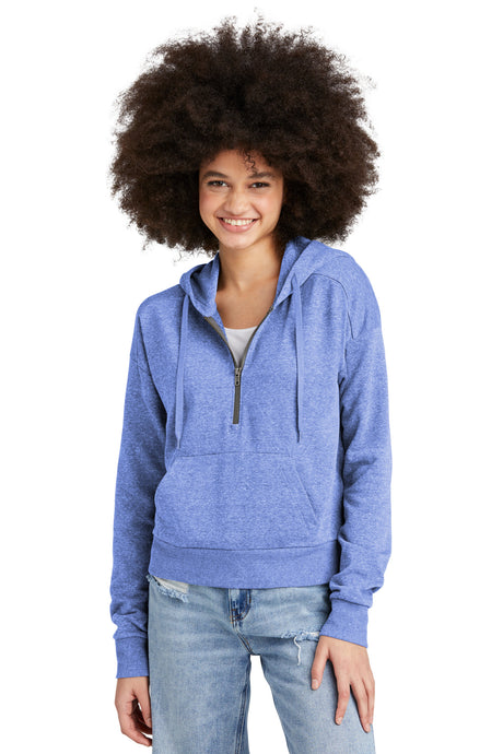 District Women's   Perfect Tri   Fleece 1/2-Zip Pullover DT1311