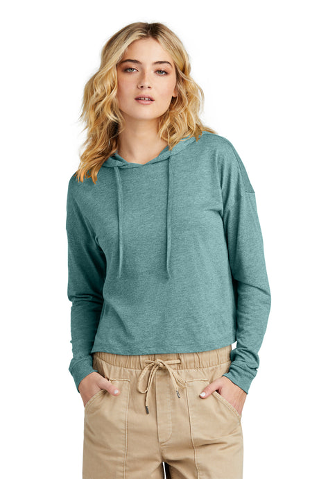 District Women's   Perfect Tri   Midi Long Sleeve Hoodie DT1390L