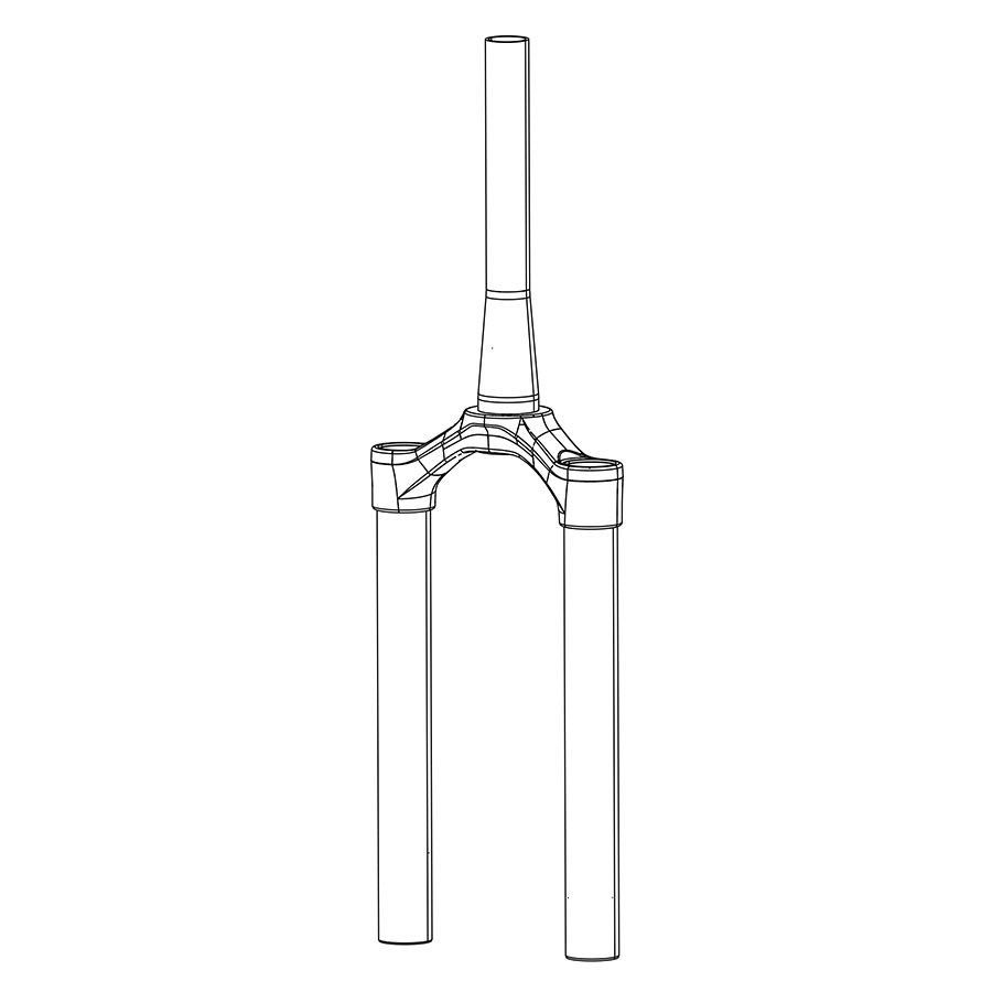 RockShox CSU RVL 35 DB 27 46 DFBLK Fork Upper