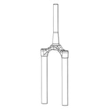 RockShox CSU RVL 35 DB 27 46 DFBLK Fork Upper