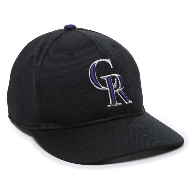 Outdoor Cap Colorado Rockies™ Official MLB® Replica Structured Solid Panel Hat (MLB-350)-1