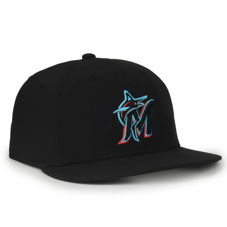 Outdoor Cap Miami Marlins™ Official MLB® Replica Structured Solid Panel Hat (MLB-450)-1