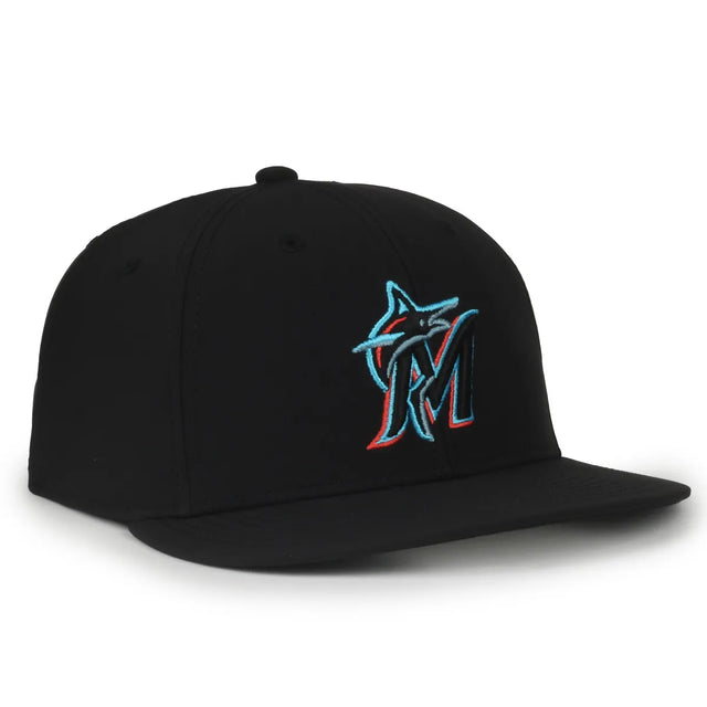 Outdoor Cap Miami Marlins™ Official MLB® Replica Structured Solid Panel Hat (MLB-450)-1