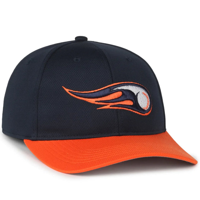 Outdoor Cap Bowling Green Hot Rods™ MiLB® Replica Structured Solid Panel Hat (MIN-350)-1