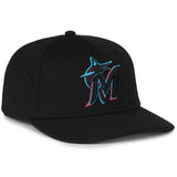 Outdoor Cap Miami Marlins™ Official MLB® Replica Structured Solid Panel Hat (MLB-650)-1