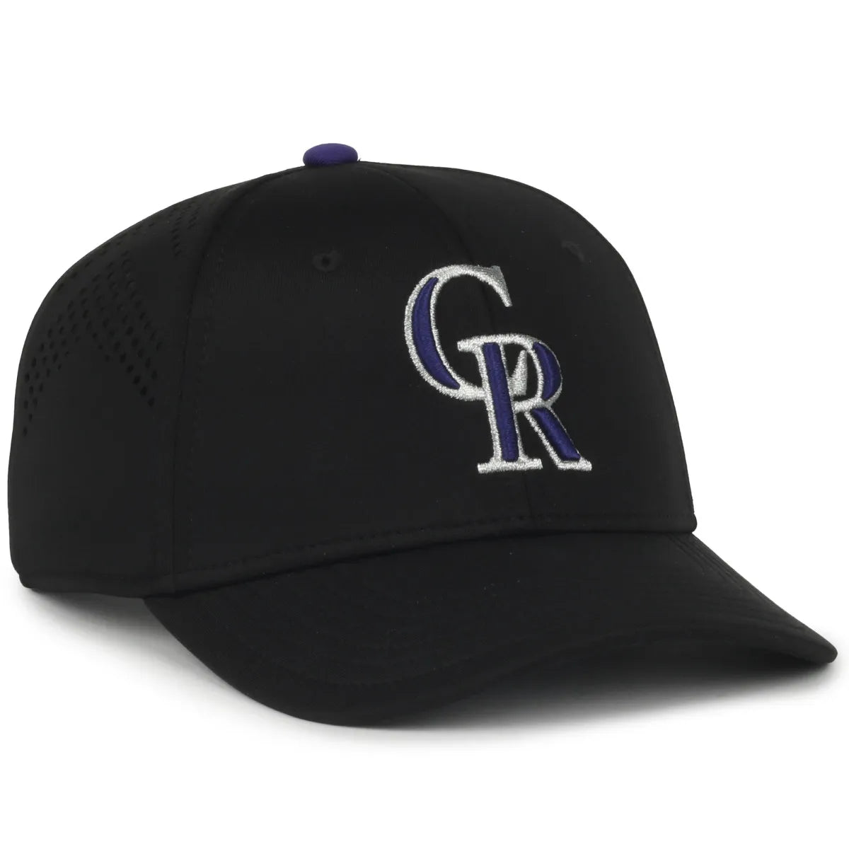Outdoor Cap Colorado Rockies™ Official MLB® Replica Structured Solid Panel Hat (MLB-650)-1
