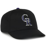 Outdoor Cap Colorado Rockies™ Official MLB® Replica Structured Solid Panel Hat (MLB-650)-1