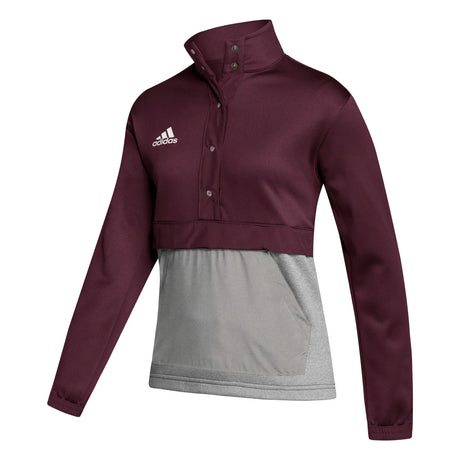 adidas Women's Team Issue 1/4 Snap Training Jacket (Tall)-1