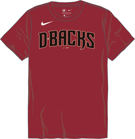 Nike Arizona Diamondbacks Men's Crew Neck Synthetic Tee