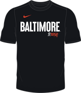 Nike Baltimore Orioles Men's Crew Neck Synthetic City Connect Tee