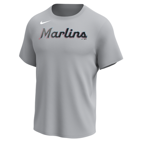 Nike Miami Marlins Men's Crew Neck Synthetic City Connect Tee-1