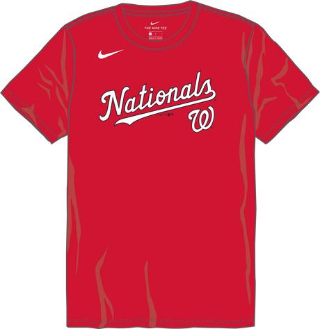 Nike Washington Nationals Youth Crew Neck Cotton Tee