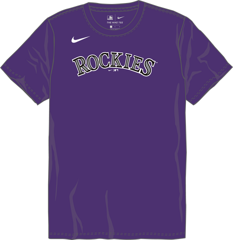 Nike Colorado Rockies Youth Crew Neck Synthetic City Connect Tee