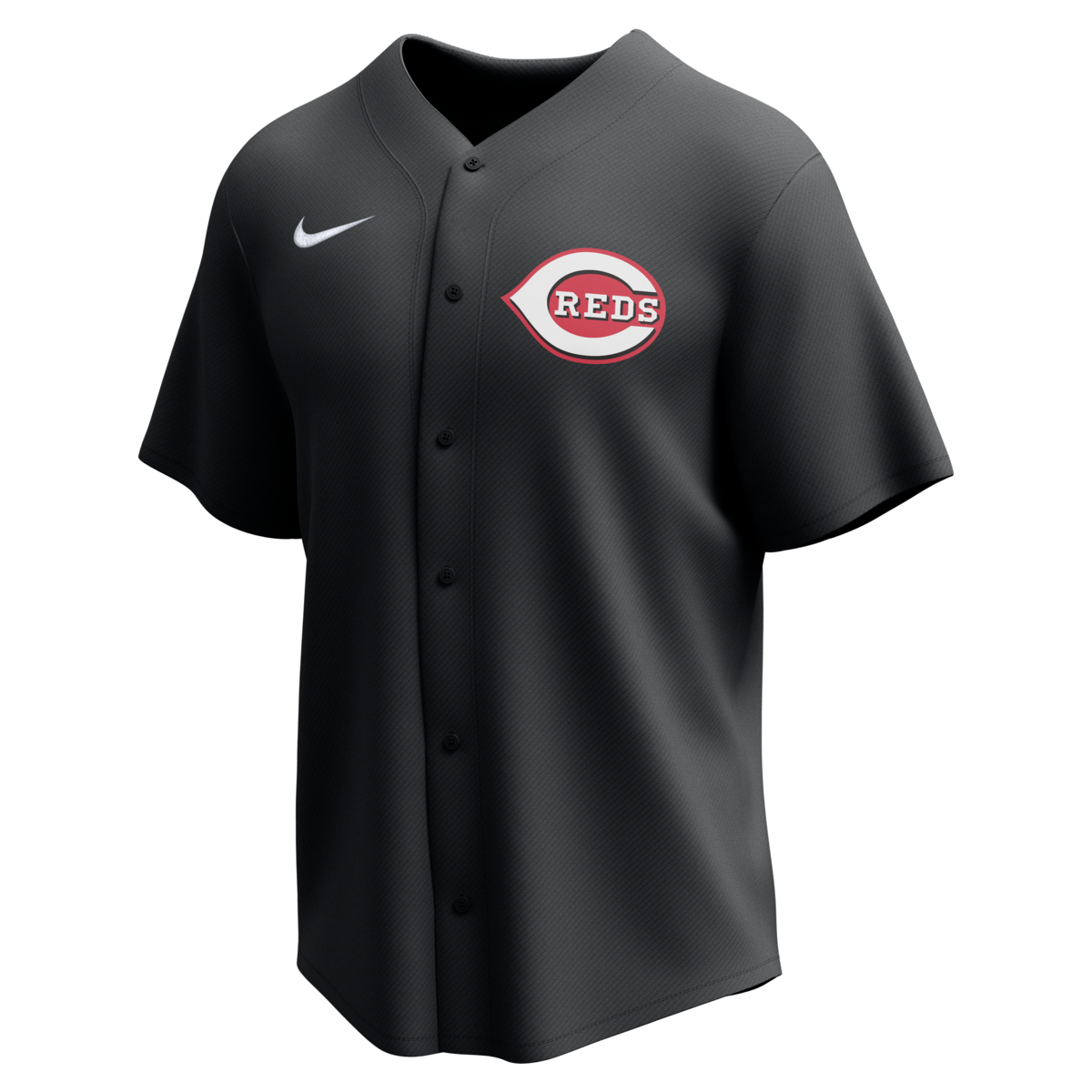 Nike Cincinnati Reds Adult Institutional Full Button Jersey-1