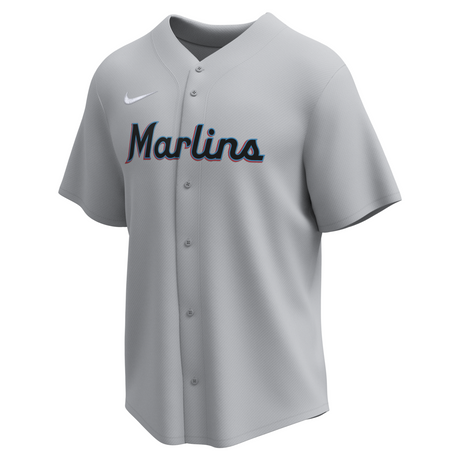 Nike Miami Marlins Adult Institutional Full Button Jersey-1