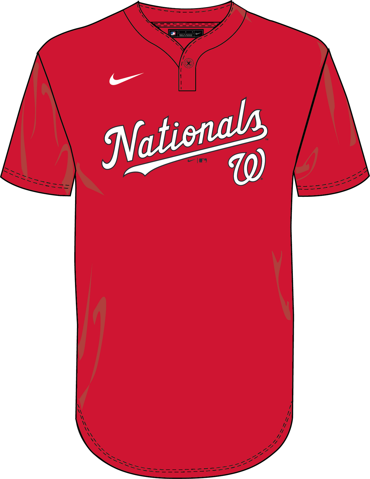 Nike Washington Nationals Youth 1-Button Jersey