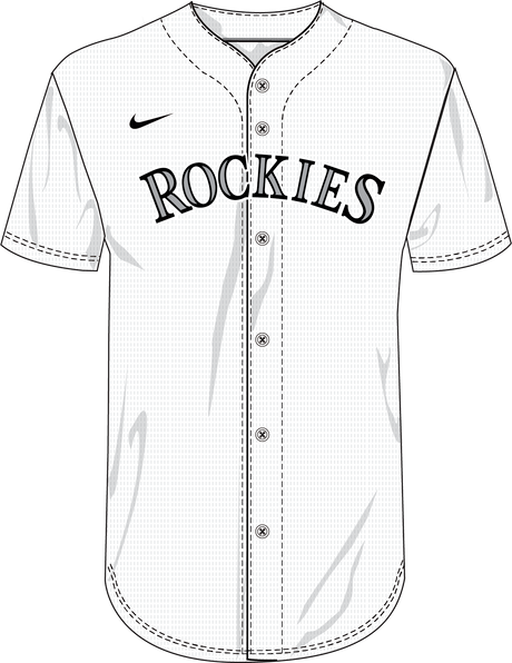 Nike Colorado Rockies Youth Institutional Full Button Jersey