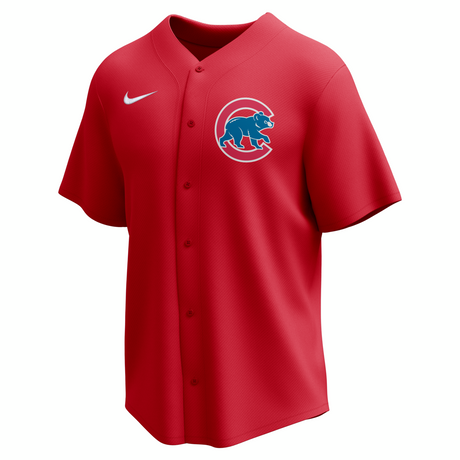 Nike Chicago Cubs Adult Institutional Full Button Jersey-1