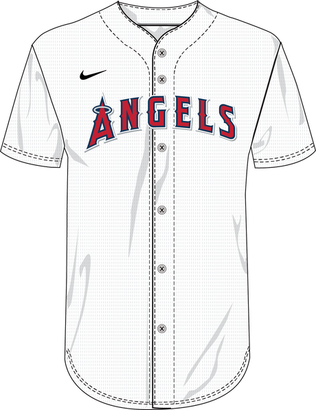 Nike Los Angeles Angels Youth Institutional Full Button Jersey