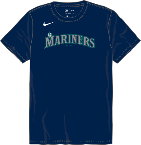 Nike Seattle Mariners Youth Institutional Short Sleeve Crew Neck Tee