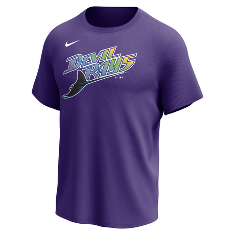 Nike Tampa Bay Devil Rays Adult Institutional Short Sleeve Cooperstown Crew Neck Tee-1