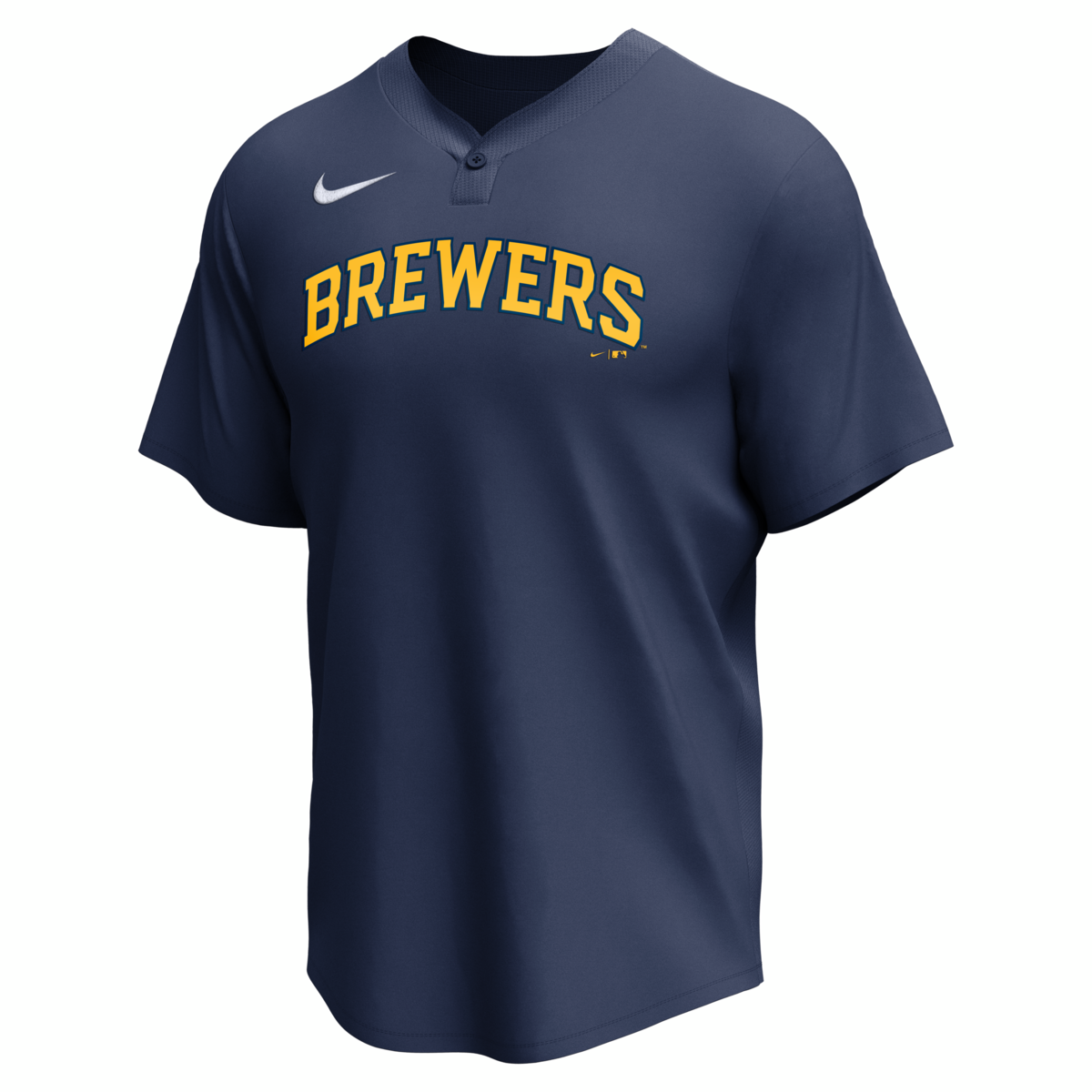 Nike Milwaukee Brewers Adult Institutional 1 Button Pullover-1