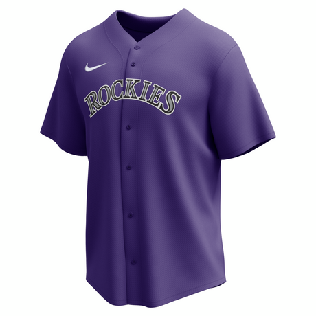 Nike Colorado Rockies Adult Institutional Full Button Jersey-1