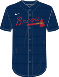 Nike Atlanta Braves Youth Institutional Full Button Jersey
