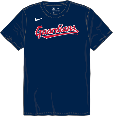 Nike Cleveland Guardians Youth Institutional Short Sleeve Crew Neck Tee