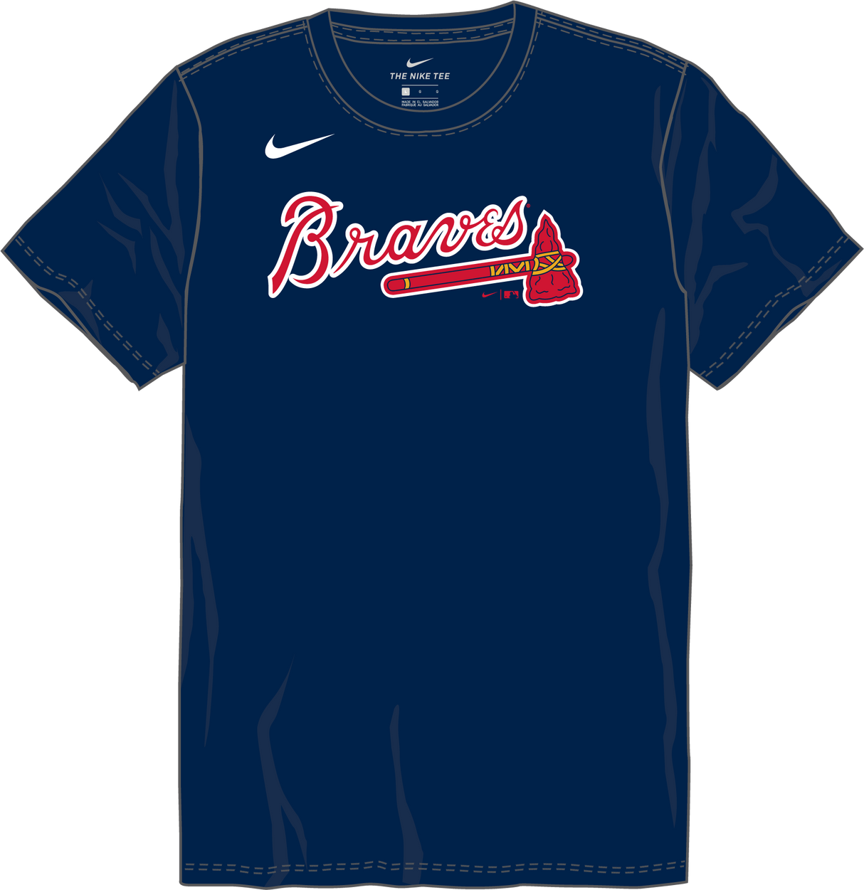 Nike Atlanta Braves Youth Institutional Short Sleeve Cotton Tee