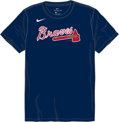 Nike Atlanta Braves Youth Institutional Short Sleeve Cotton Tee