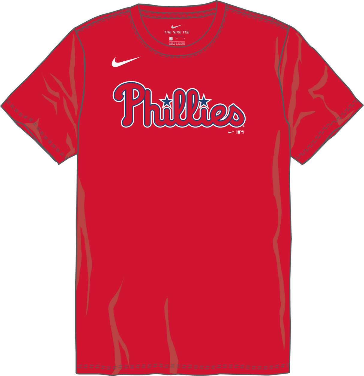 Nike Philadelphia Phillies Youth Institutional Short Sleeve Cotton Tee