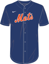 Nike New York Mets Youth Institutional Full Button Jersey