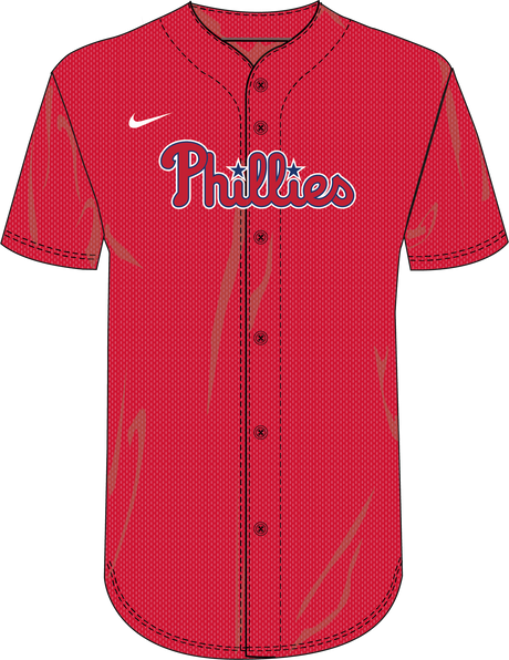 Nike Philadelphia Phillies Youth Institutional Full Button Jersey