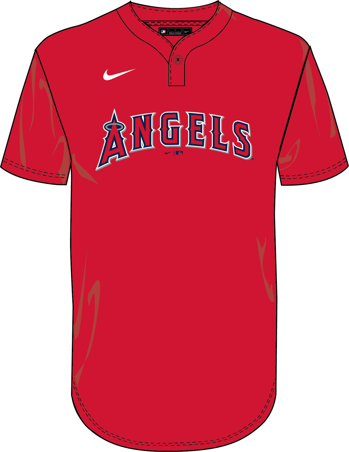 Nike Los Angeles Angels Youth Institutional 1 Button Pullover