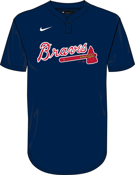Nike Atlanta Braves Youth Institutional 1 Button Pullover