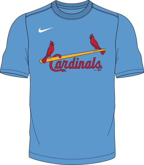 Nike St. Louis Cardinals Youth Institutional Short Sleeve Crew Neck Tee
