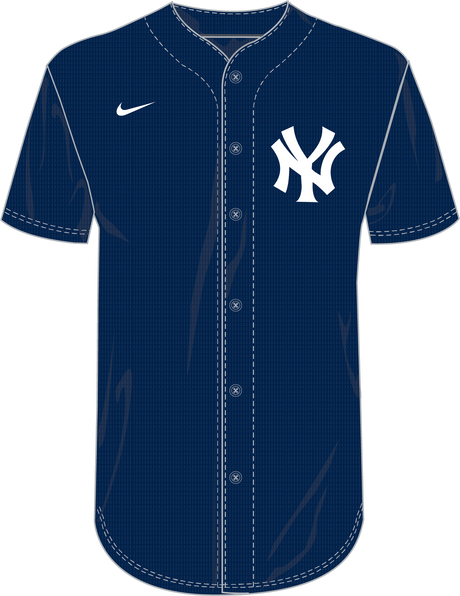 Nike New York Yankees Youth Institutional Full Button Jersey