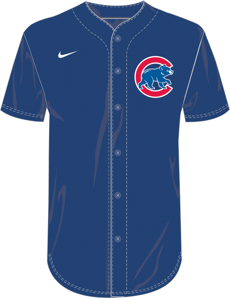 Nike Chicago Cubs Youth Institutional Full Button Jersey